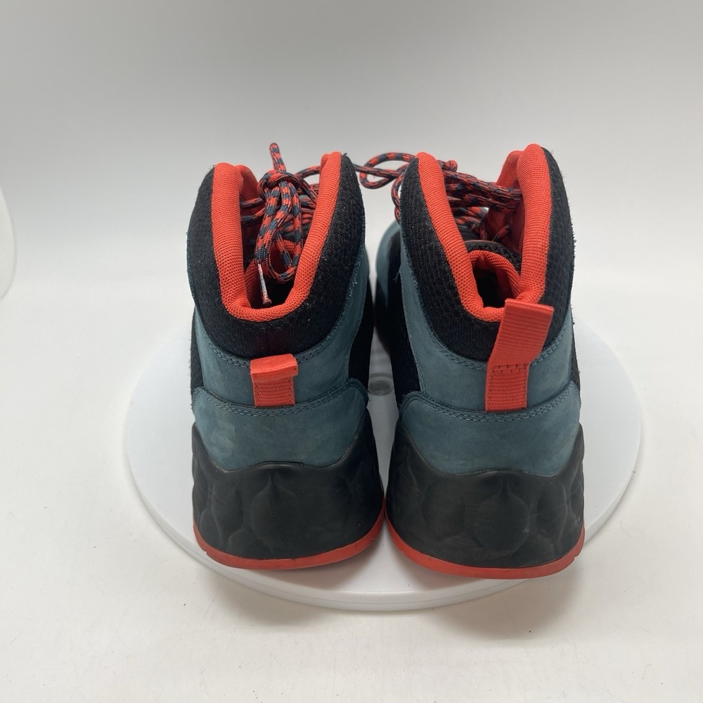 Timberland Boots Mens 11 Solar Wave Mid Chukka Blue Leather Suede Lace Up Casual - Picture 4 of 10